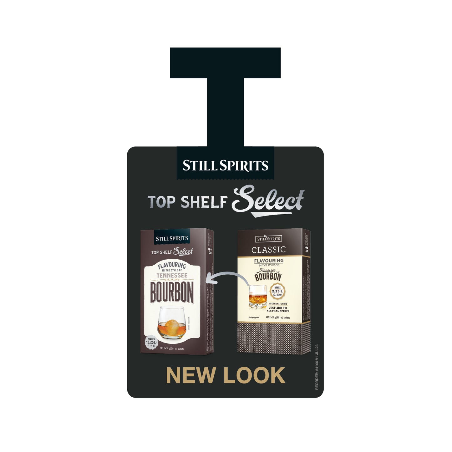POS - SS Top Shelf Select Spirits Shelf Wobbler