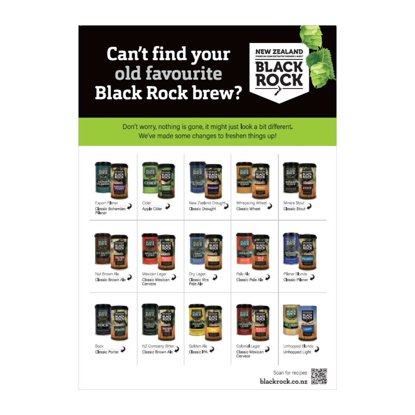 POS: Black Rock New Cans Poster A3 – Bevieshop-AU