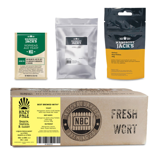 NBC Hazy Pale Ale Fresh Wort Kit + MJ Additions