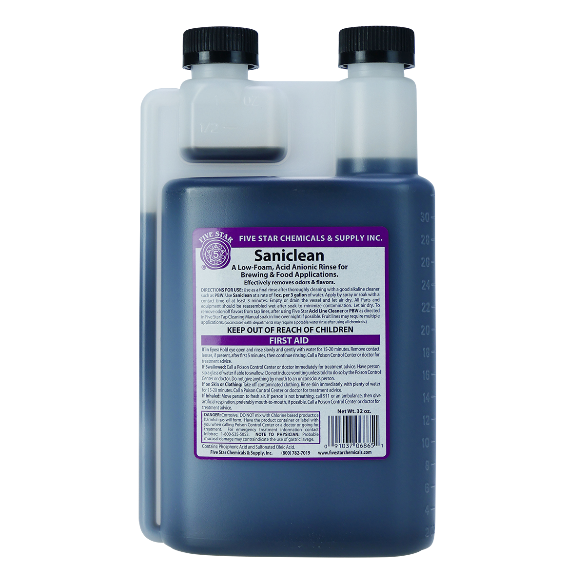 Saniclean - 32oz Dual Neck Bottle 946ml-1.png